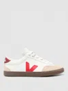 Veja Volley O. T. Leather Sneakers White Pekin Bark In White