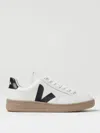 Veja V90 Chromefree Leather Sneakers In Weiss
