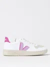 Veja V10 Womens Comfort Insole Faux Leather Running & Training Shoes In Weiss