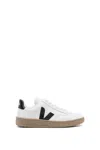 Veja V90 Chromefree Leather Sneakers In White