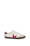 Veja Volley O. T. Leather Sneakers White Pekin Bark In White