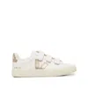 Veja Recife' Chromefree Leather Velcro Sneakers In White