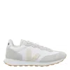 Veja Rio Branco Suede-paneled Mesh Trainers In White