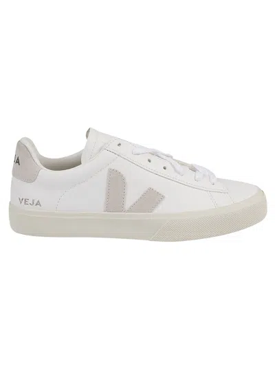 Veja Low Top Leather Sneakers In White