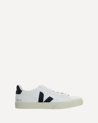 Veja White Calf Leather Bos Taurus Low Top Sneakers