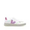 Veja V10 Womens Comfort Insole Faux Leather Running & Training Shoes In White