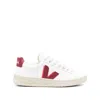 Veja V-10 Lace Up Sneakers In White