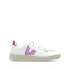Veja V10 Womens Comfort Insole Faux Leather Running & Training Shoes In White