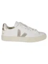 Veja Campo Leather Sneakers White Platine In White