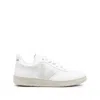 Veja White V-10 Lace-up Sneakers In White