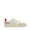 Veja V-90 Leather Low-top Sneakers In White