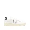 Veja V-90 Ot White Silver Black Sneakers In White