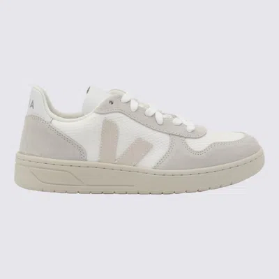 Veja White And Natural Sneakers In White_natural_pierre