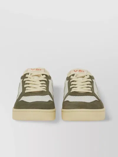 Veja Sneakers With Contrast Panels And Perforated Detailing