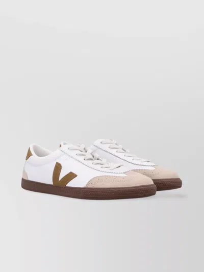 Veja Suede And Leather Low-top Sneakers