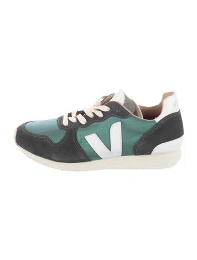 Pre-owned Veja Suede Athletic Sneakers In Green