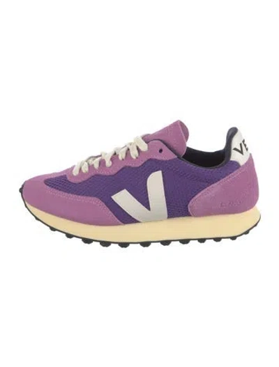 Pre-owned Veja Suede Athletic Sneakers In Purple