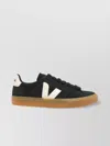 Veja Volley Black Sneaker With Side Logo And Lettering Logo On The Heel In Organic Cotton Unisex