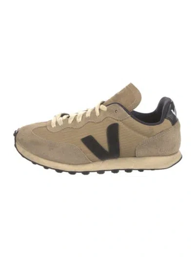 Pre-owned Veja Suede Colorblock Pattern Athletic Sneakers In Neutral