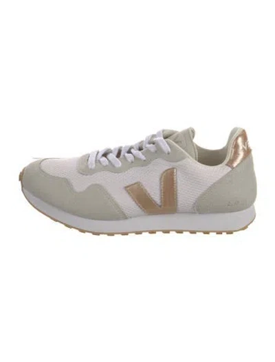 Pre-owned Veja Suede Colorblock Pattern Athletic Sneakers In Neutral