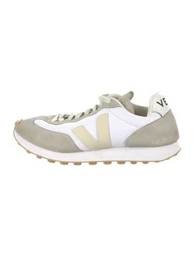 Pre-owned Veja Suede Colorblock Pattern Athletic Sneakers In Neutrals