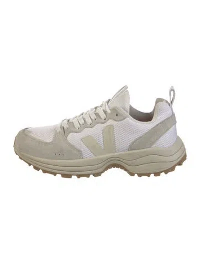 Pre-owned Veja Suede Colorblock Pattern Athletic Sneakers In White