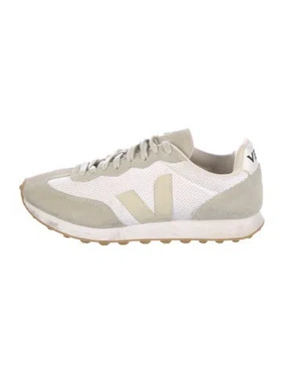 Pre-owned Veja Suede Colorblock Pattern Sneakers In Neutral