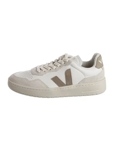 Pre-owned Veja Suede Lasercut Accents Athletic Sneakers W/ Tags In Neutrals