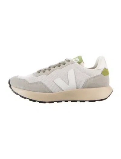 Pre-owned Veja Suede Leather Trim Embellishment Athletic Sneakers In Grey