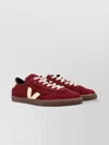 Veja Suede Low-top Sneakers Rubber Sole In Burgundy