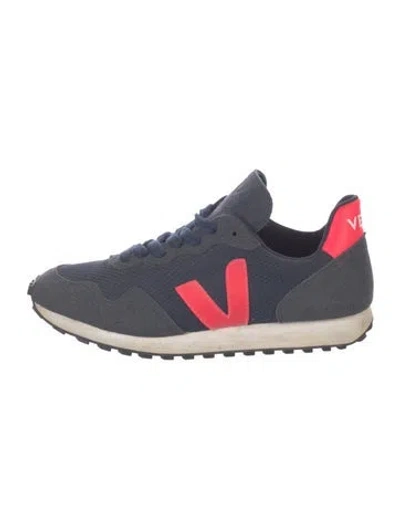 Pre-owned Veja Suede Mesh Accents Athletic Sneakers In Blue