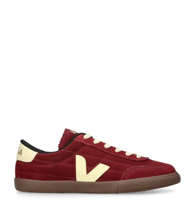 Veja Suede Panenka Sneakers In Burgundy