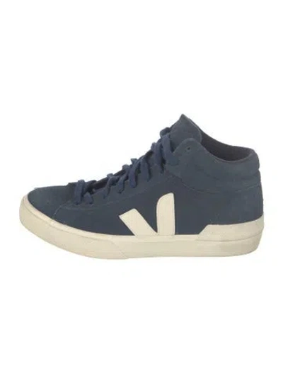 Pre-owned Veja Suede Sneakers In Blue