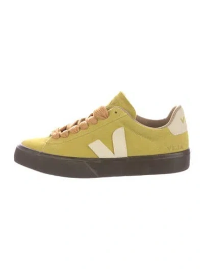 Pre-owned Veja Suede Sneakers In Green