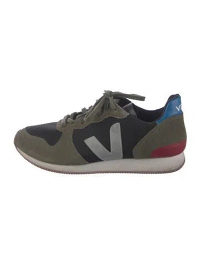 Pre-owned Veja Suede Sneakers In Green