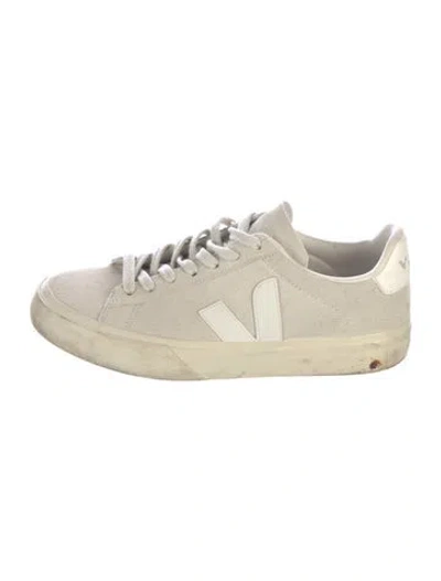 Pre-owned Veja Suede Sneakers In Neutral