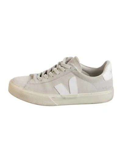 Pre-owned Veja Suede Sneakers In White