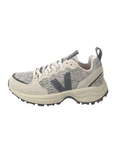 Pre-owned Veja Suede Tweed Pattern Athletic Sneakers In Neutrals