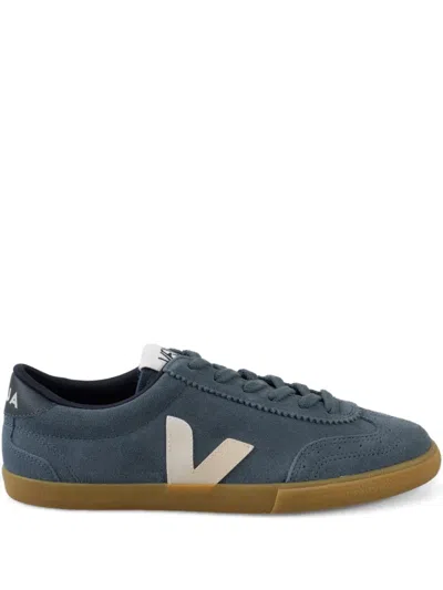 Veja Suede V-logo Sneakers In Blue