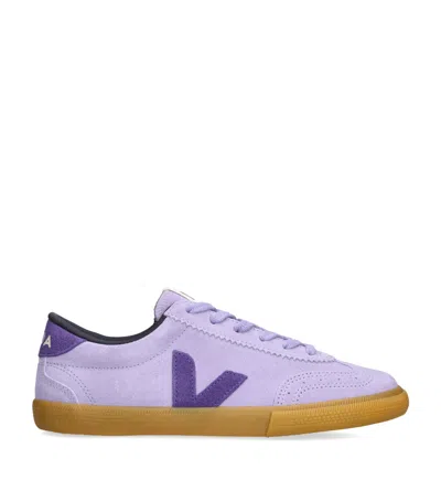 Veja Volley Sneakers In Viola Suede In Purple