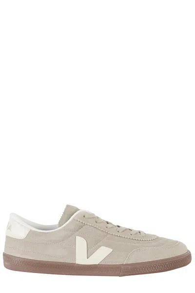 Veja Taupe Panenka Suede Side-logo Suede Sneakers In Animal Print