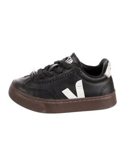 Pre-owned Veja Babies' Toddler Boys' Leather Sneakers In Black/white