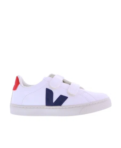 Veja Touch-strap Low-top Trainers In White
