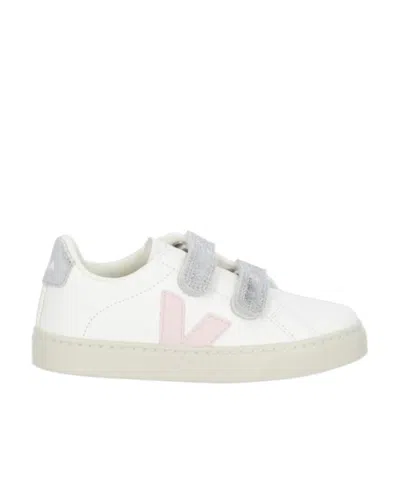 Veja Touch-strap Low-top Trainers In White