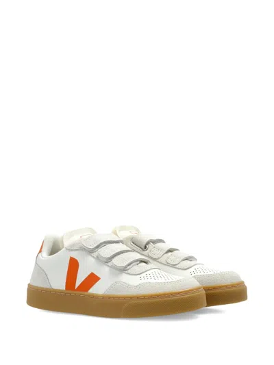 Veja Kids' Touch-strap Trainers In White