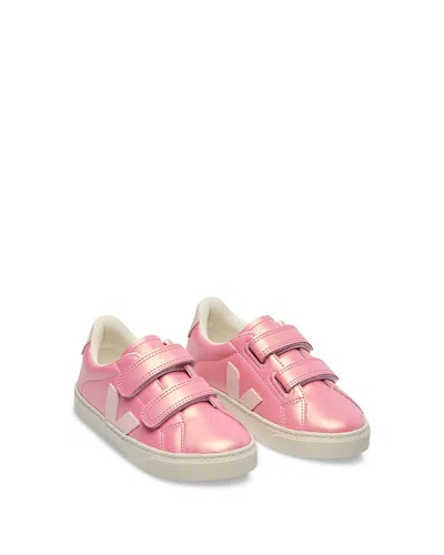 Veja Kids' Unisex Esplar Leather Glimmer Petale - Toddler In Pink