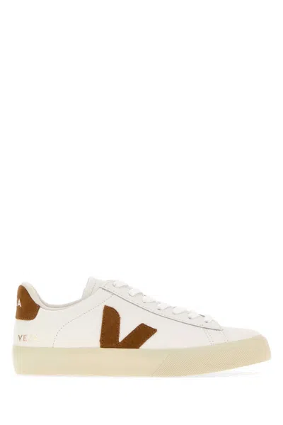 Veja Unisex Leather Campo Sneaker In White