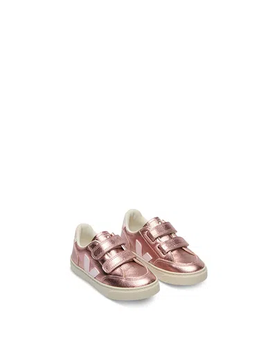 Veja Unisex Small V 12 Sneakers - Little Kid In Nacre Lassi