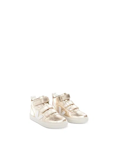 Veja Kids' Unisex V-10 Mid Top Sneakers - Toddler In Platine
