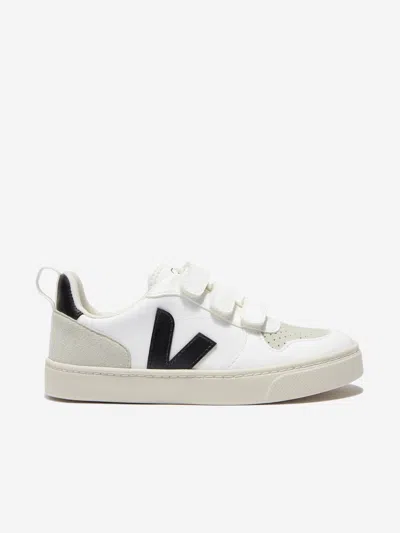 Veja Babies' Unisex V-10 Velcro Trainers In White